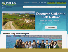 Tablet Screenshot of irishlifeexperience.com